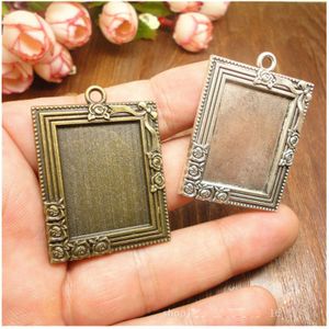 10Pcs Retro Antieke Bronzen Mini Schilderij Frame Creatieve Decoratieve Diy Fotolijst Hanger Woondecoratie Onderdelen