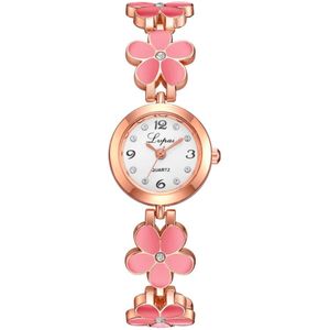 Lvpai Luxe Casual Mode Armband Horloge Bloem Band Polshorloge Jurk Elegantie Quartz Horloge Voor Vrouwen Horloge