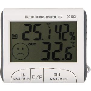 Goedkoopste Lcd Digitale Thermometer Hygrometer Vochtmeter En Bedrade Temperatuur Met Externe Sensor Wit