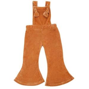 Mooie Peuter Baby Meisjes Fluwelen Bib Broek Overalls Harembroek Casual Leggings