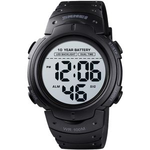 Skmei 10 Jaar Batterij Heren Horloge 100M Waterdicht Alarm Klok Sport Horloges Led Digitale Man Polshorloge Relogio masculino 1560