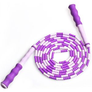 Plastic Kralen Practocal Jump Rope Met Anti-slip Handvat Lichtgewicht Verstelbare Springtouw Fitness Touw voor Volwassen Kid Chidren