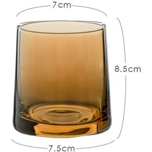 Ins Whisky Cup Hoge Borosilicaatglas Kleurrijke Melk Water Glazen Beker 300Ml Nordic Stijl Transparant Wijnglas Drinkware