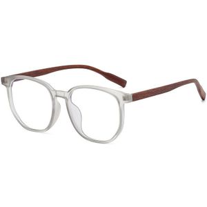 Uvlaik Imitatie Houtnerf Voet Brilmontuur Vrouwen Anti Blauw Licht Brillen Lens Mannen TR90 Recept Brilmontuur Retro