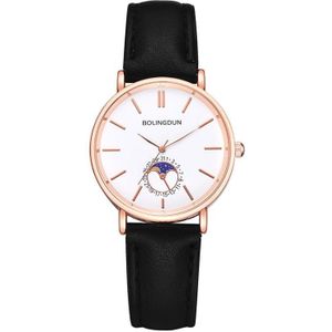 Minimalistische Fijne Liefhebbers Horloges Mode Quartz Horloges Mannen Vrouwen Leer Klok Eenvoudige Horloge Reloj Mujer