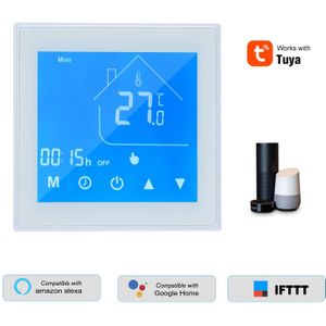 Wifi Slimme Thermostaat Temperatuur Controller Week Programmeerbare Elektrische Vloerverwarming Met Tuya App Controle Alexa Google