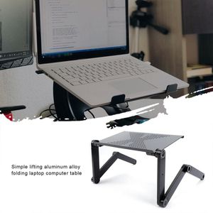 Aluminium Verstelbare Laptop Tafel Draagbare Vouwen Computer Bureau Notebook Desktop Stand Computer Tafel Voor Slaapbank