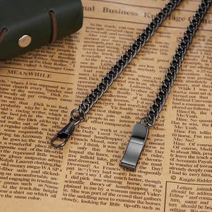 Antiek Vintage Zwart Zilver Brons Goud Rvs Ketting Houder Voor Zakhorloge Legering Ketting Voor Hanger Fob Horloge