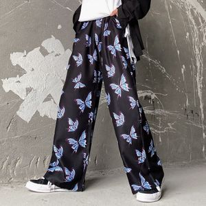 Hip Hop Streetwear Baggy Harembroek Herfst Losse Vlinder Print Joggingbroek Harajuku Katoen Joggers Mannen Broek