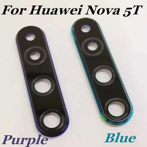 Originele Back Rear Camera Ring Lens Glas Cover Met Frame Houder Voor Huawei Nova 5T Nova5t Vervangende Onderdelen