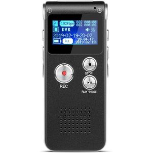 Digitale Voice Recorder (8Gb) Ingebouwde Microfoon Speaker, Digitale Voice Recorders Voor Klasse Lezingen Vergaderingen