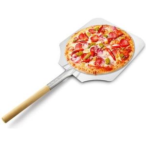 Aluminium Pizza Peels Houten Handvat Aluminium Blade 12 ""x 14"" Burger Peel Bakken Bakkers Oven Gebruiksvoorwerpen Brood Pizza