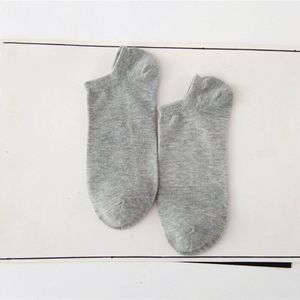 10pcs = 5 paren/partij Mannen Katoenen Sokjes Voor mannen Business Lente Zomer Toevallige Effen Kleur Korte Sokken mannelijke Sok Slippers Meias