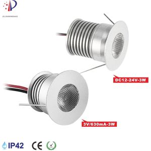 Super Heldere 3W Led-Spot Met Cree Chip DC12V-24V/3 V Ingang 30 Mm Uitsparing Inbouwspot Kabinet verlichting 9 Stuks Ce Lijst