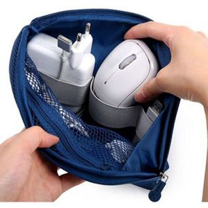 Unisex Draagbare Opbergtas Digital Gadget Apparaten Usb-Kabel Oortelefoon Pen Zak Cosmetische Handtassen Make Case Mini Tassen