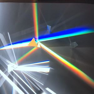 30Mm * 30Mm * 100Mm Gelijkzijdige Driehoekige Prisma Fotografie Regenboog Prisma Optische Experiment Foto