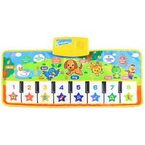 Big Size Baby Musical Play Mat Met Animal Voice Verstelbare Piano Keyboard Speelgoed Instrument Infantil Vroege Onderwijs