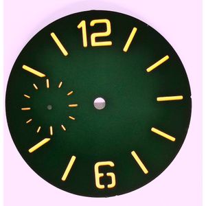 Man Horloge Accessoires Van Lichtgevende Wijzerplaat Voor Handmatige Kronkelende Beweging St36 Eta 6497