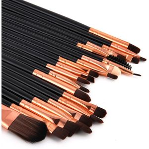 1-20 Stks/set Oogschaduw Blending Eyeliner Wimper Wenkbrauw Make Up Borstels Professionele Zachte Oogschaduw Borstels Make-Up Kwasten Tool