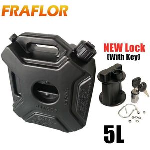 3L 5L Liter Zwarte Brandstof Jerry Kan Spare Plastic Benzine Tanks Jerrycan Mount Motorcycle Gas Olie Tanks Mount Auto Gas benzine Kan