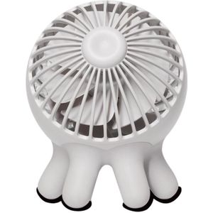 Mini Draagbare Ventilator Koele Lucht Octopus Desktop Huisdier Fan Cartoon Inktvis Mini Usb Fan Hand Held Reizen Draagbare Met Base kleine Ventilator