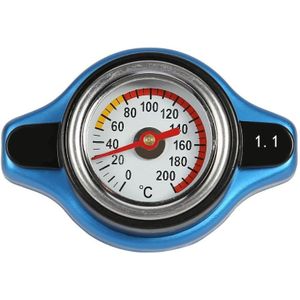 Auto Motorfiets Styling Grote Hoofd Auto Off-road Gemodificeerde Thermost Radiator Cap COVER + Water Temp gauge Water Tank cover
