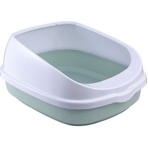 Huisdier Kattenbak Semi-gesloten Hoge Fencedetachable Kattenbak Wc Hond Lade Schoon Scoop Thuis Plastic Zand doos Levert