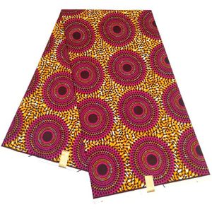 Aankomst Afrikaanse Pagne Wax Print Stof Voor Afrikaanse Vrouwen Jurken Echte Nederlands Waxprint 6 Yards
