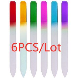 6/1Pcs Nail File Buffing Zand Voor Nail Art Beauty Make-Up Tool Duurzaam Crystal Glass File manicure Nail Art Gereedschap