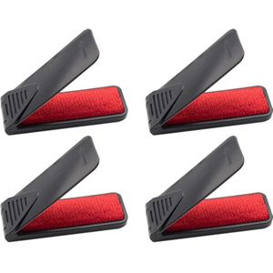 4 Stuks Plastic Kleding Lint Borstel Opvouwbare Kleine Stof Borstel Haar Remover Reinigingsborstel Huishoudelijke Schoonmaken Tool