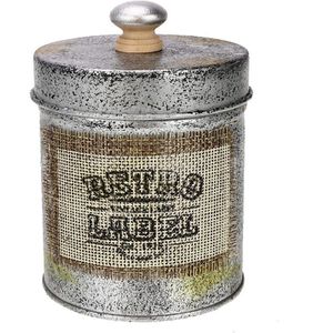 Retro Antieke Metalen Opslag Jar Organizer Desktop Diversen Doos Keuken Servies Noten Snack Opslag Jar