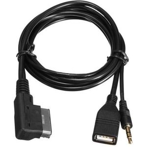 Auto AMI AUX Usb-kabel voor iPhne 6s 5 Fit voor Mercedes Benz