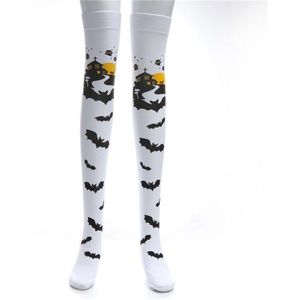 Outdoor Winddicht Sport Sokken Halloween Print Lange Buis Knie Sokken Fancy Dress Party Grappige Dress Up Props #1G05