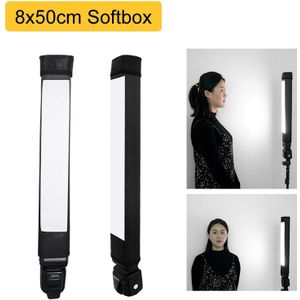 8X50Cm Universal Opvouwbaar Flash Reflector Strip Diffuser Bar Softbox Voor Godox V1 Yongnuo YN560IV Triopo Canon Nikon speedlite