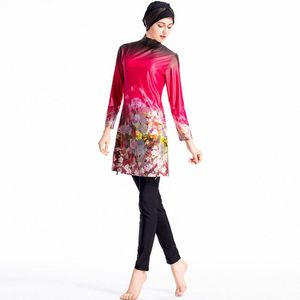 Vrouwen Moslim Badmode Islamitische Badmode Volledige Overdekte Dames Lange Mouwen Modest Islamitische Badpak Plus Size S-4XL