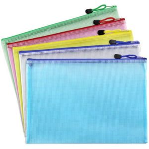 1Pcs A3 A4 A5 A6 Waterdichte Plastic Rits Papier Bestandsmap Boek Potlood Pen Case Bag Bestand Document Zakken kantoor Student Supply