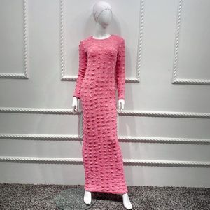 Afrikaanse Jurken Voor Vrouwen Gebreide Jurk Lange Mouwen Slim Maxi Potlood Jurk Lente Winter Trui Elegante Partij Vestidos