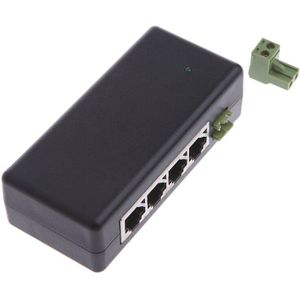 4 Port Poe Injector Voor Cctv Surveillance Ip Camera Power Over Ethernet Adapter 77UB