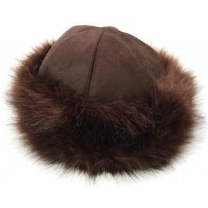 Mongoolse Mannen Vrouwen Winter Faux Fur Suède Pluizige Beanie Warme Dikke Muts Sneeuw Cap Winter Caps