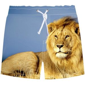 Zomer mooie Kinderen Strand Dragen Jongens Bottom Broek De leeuw gedrukt Kids Jongens Karakter Sport Shorts losse Jongens Shorts