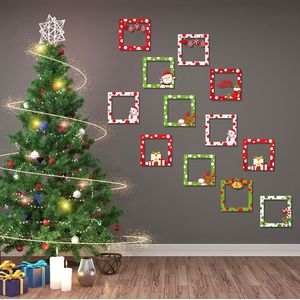 25 # Kerst Muurstickers Home Decor Stickers Leuke Kerst Raamstickers Diy Kraftpapier Fotolijst Party Fotolijst