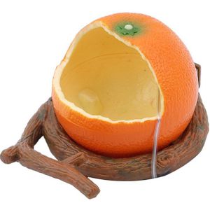 Grappige Fruit Vorm Vogel Papegaai Feeder Oranje Granaatappel Voedsel Water Voeden Kom Container Feeders Voor Kratten Kooien Coop Huisdier