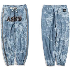 Gonthwid Borduren Kant Streep Tie Dye Joggers Harem Cargo Broek Streetwear Harajuku Hip Hop Casual Baggy Broek Heren Broek