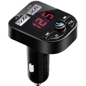 Auto Bluetooth Multifunctionele Speler, Draadloze Fm-zender, Voice Navigatie Afspelen, Met Dual Usb, 3.1A Smart Snel Opladen,