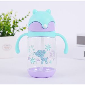 260 Ml Training Fles Kids Peuter Baby Gezond Zuigfles Veilig Drinkwater Stro Sippy Mooie Baby Water Melk Cup