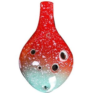 6 Hole Ocarina Keramische Ocarina Wijnfles Stijl Starry Ocarina- Alto C