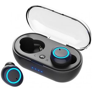 Tws Bluetooth 5.0 Koptelefoon In-Ear Draadloze Hoofdtelefoon Muziek Stereo Sport Waterdichte Oordopjes Headsets Met Microfoon