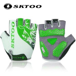 Sktoo Outdoor Sport Heren Fiets Handschoenen Half Vinger Mtb Fiets Gel Pad Handschoenen Shockproof Fietsen Handschoenen Guantes Ciclismo