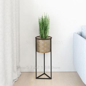 599 Europese Smeedijzeren Bloem Plank Pot Rack Woonkamer Interieur Moderne Minimalistische Thuis Nordic Plant Rekken