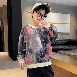 Kinderen Lente Herfst Kleding Jongens Sweatshirt Katoen Tops Koreaanse Stijl Kids Gedrukt T-shirts Grote Tieners Casual Outfits